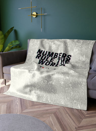 "Numbers Rule" Velvet Blanket