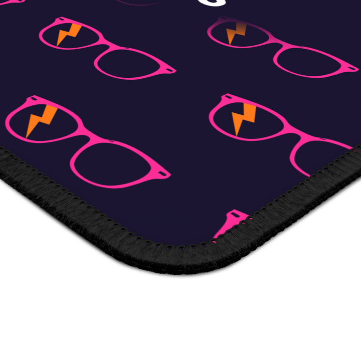Pink/Orange Glasses Pattern Mouse Pad by Clan of Nerds