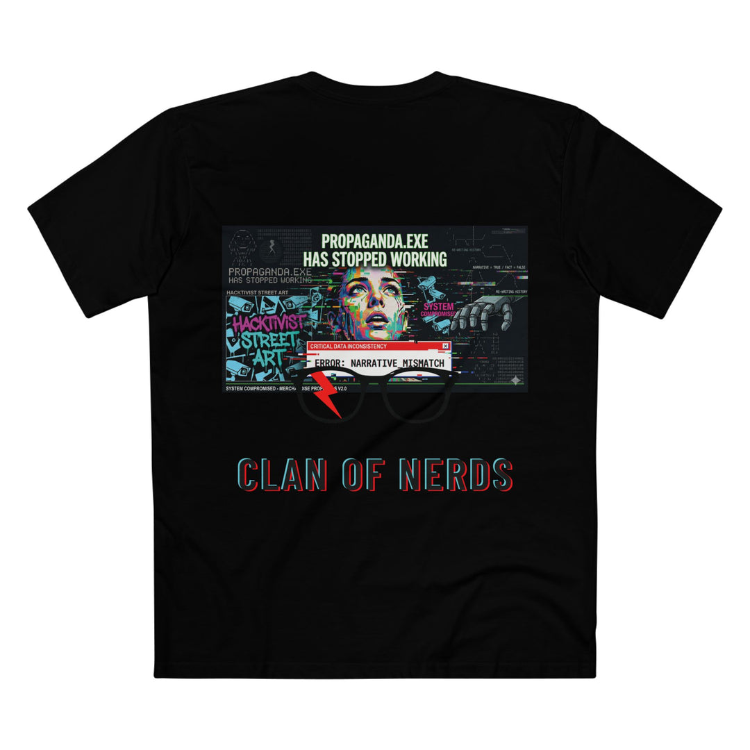 Propaganda Hacker Graphic Tee by Clan of Nerds