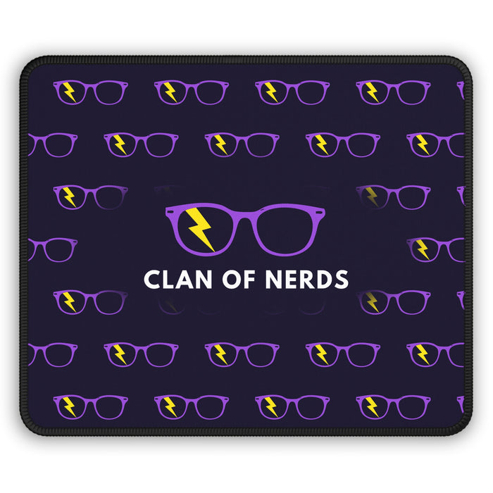 PURPLE/YELLOW GLASSES PATTERN - MOUSE PAD
