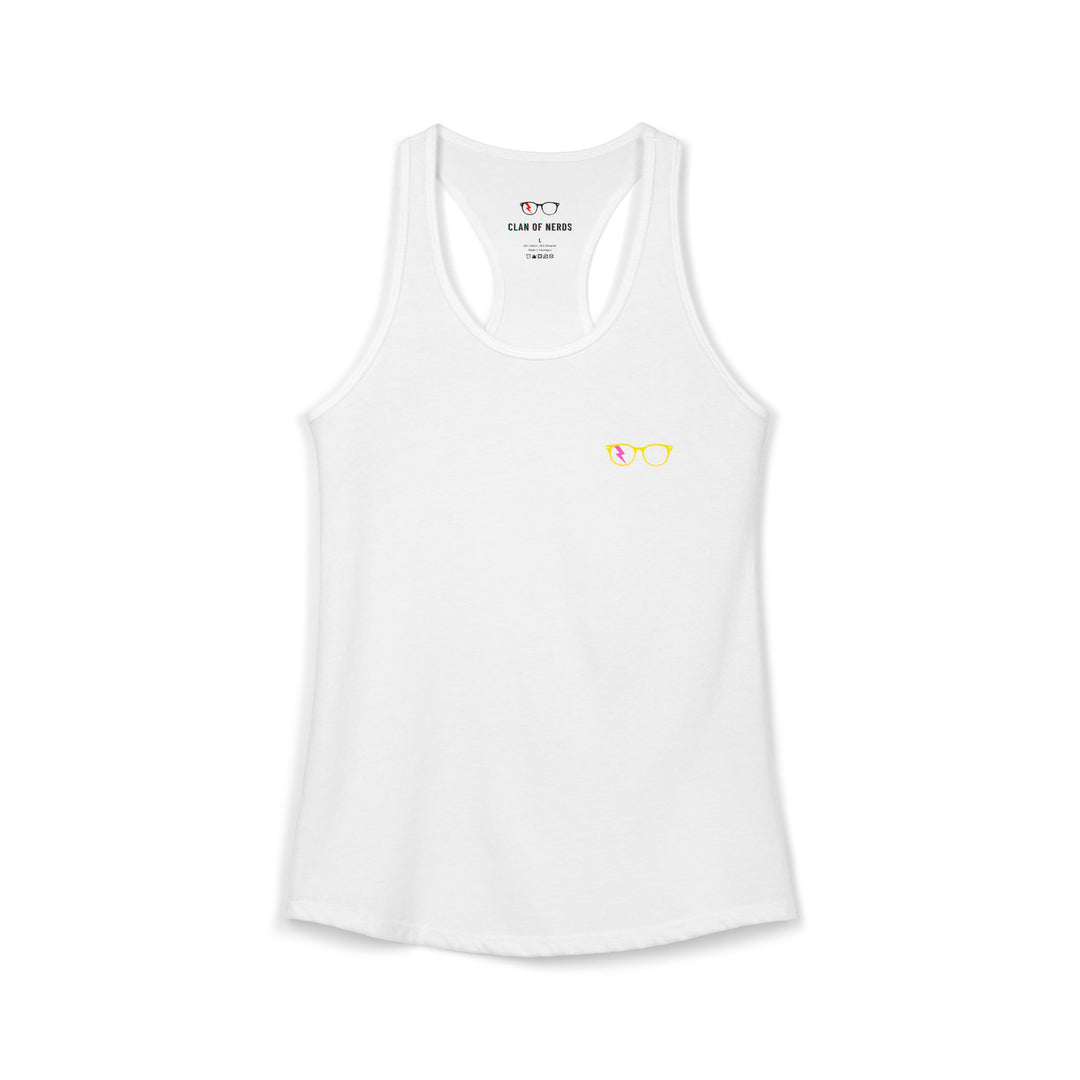 Yellow/Pink Glasses Women’s Tank by Clan of Nerds