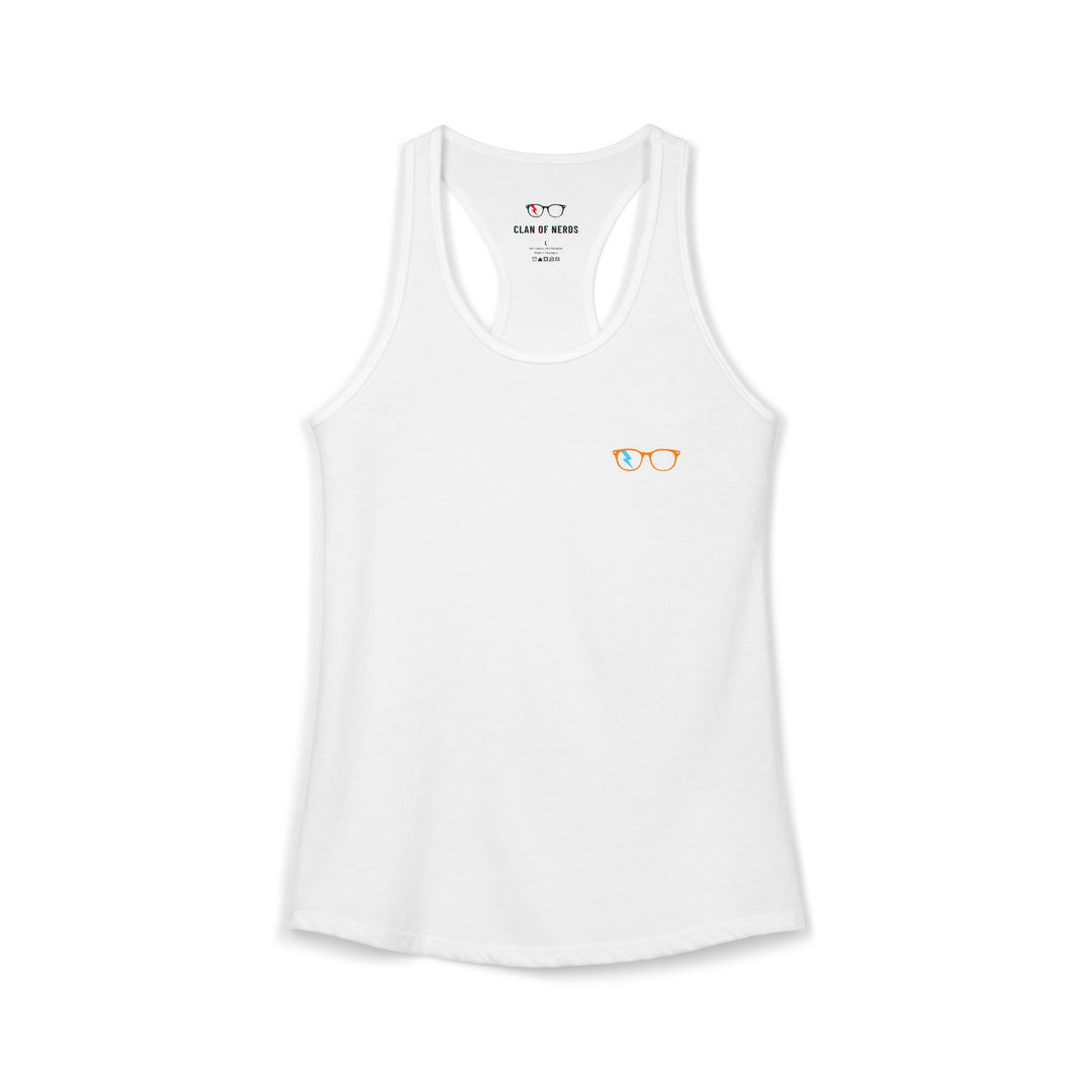 Orange/Cyan Glasses Women’s Tank by Clan of Nerds