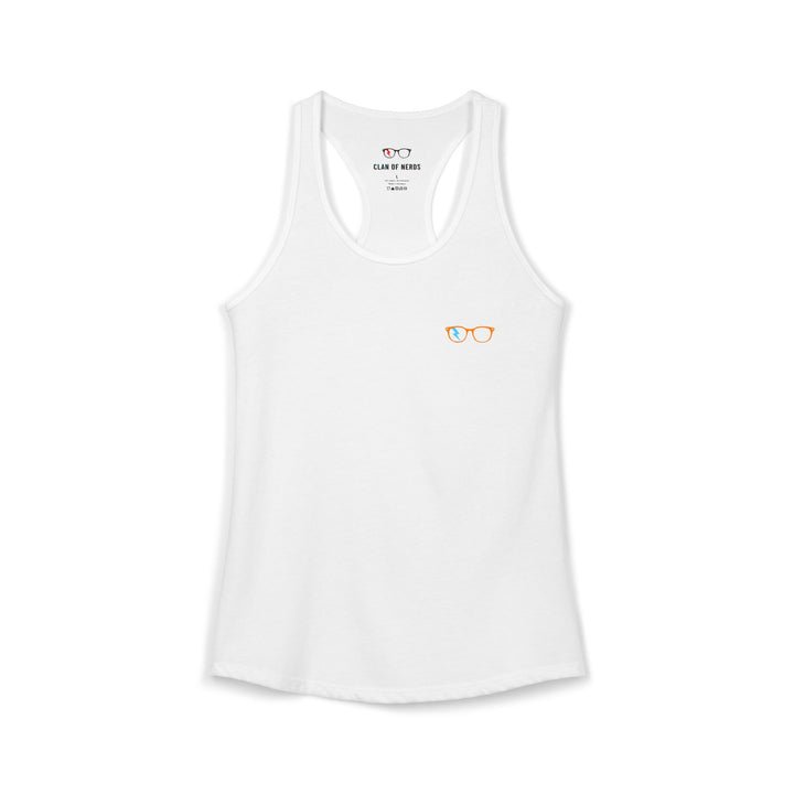 Orange/Cyan Glasses Women’s Tank by Clan of Nerds