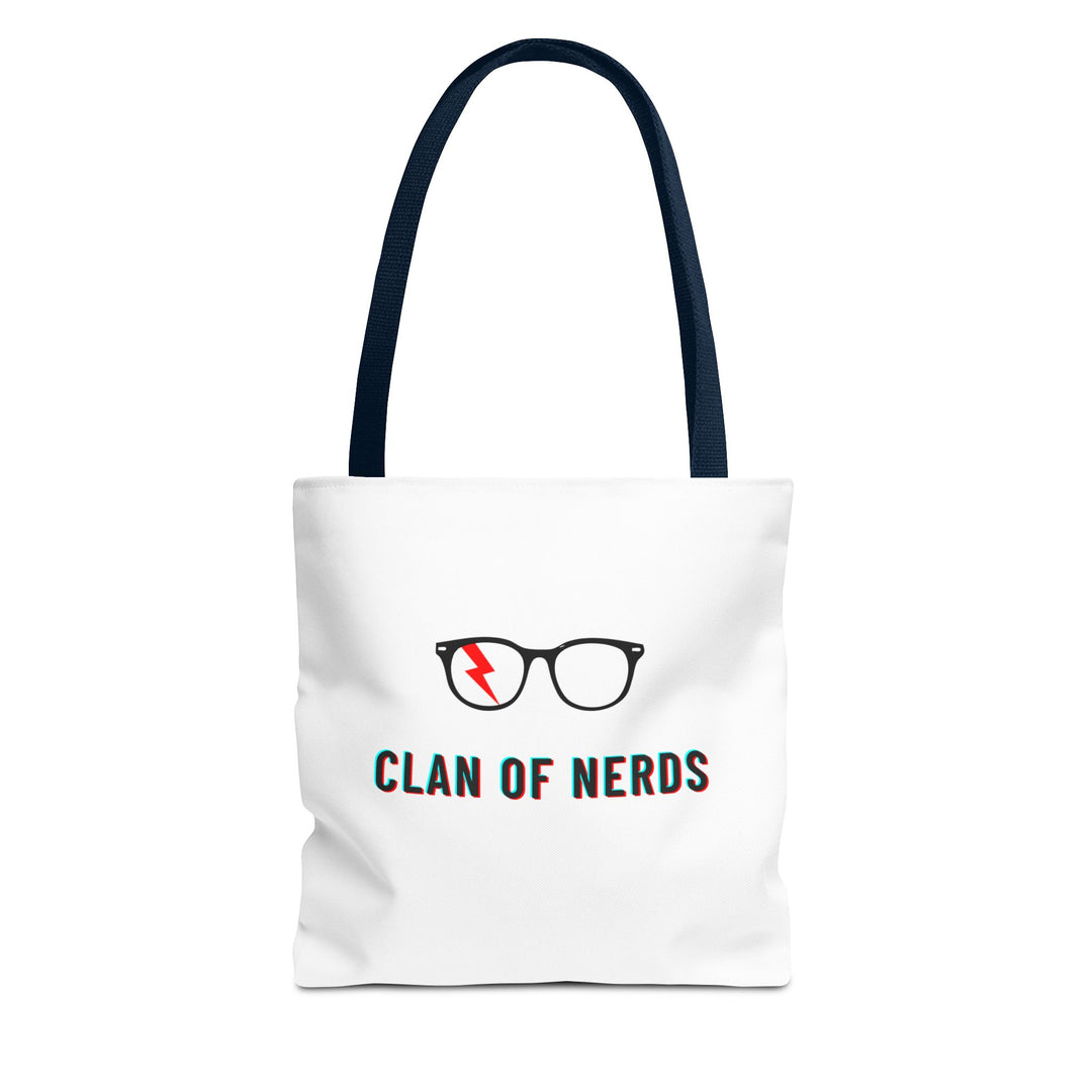 Nerd Glasses Canvas Tote in Navy