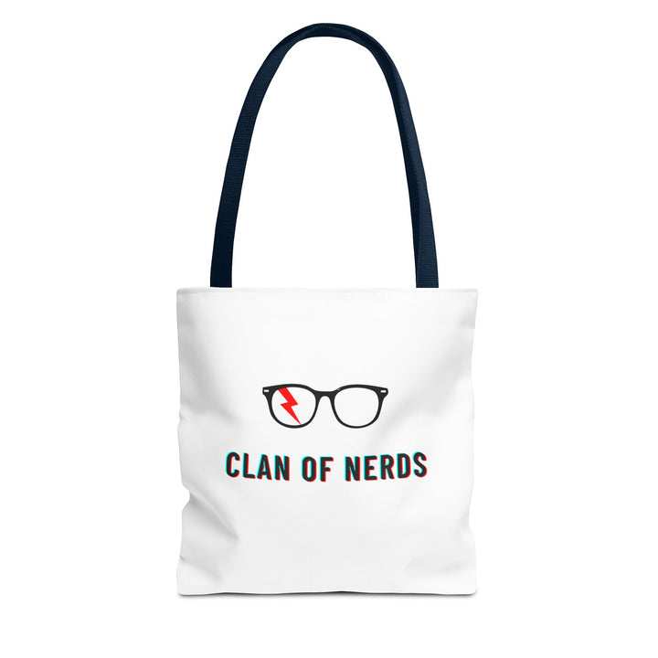 Nerd Glasses Canvas Tote in Navy