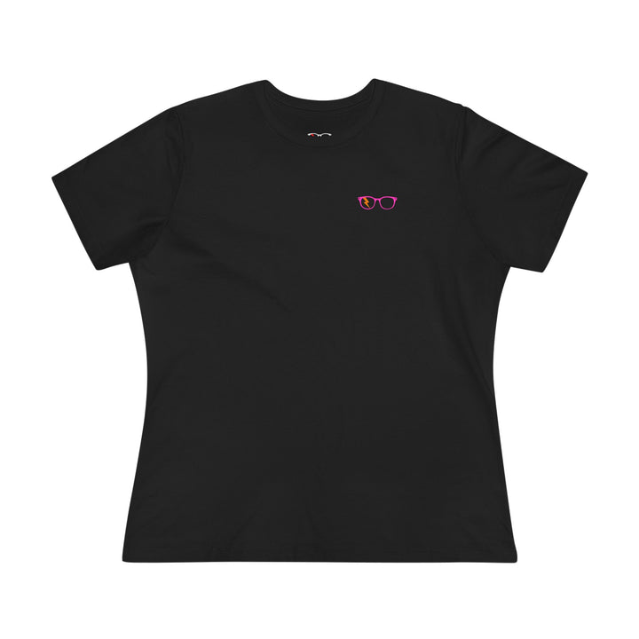 Pink/Orange Glasses Women’s Tee by Clan of Nerds