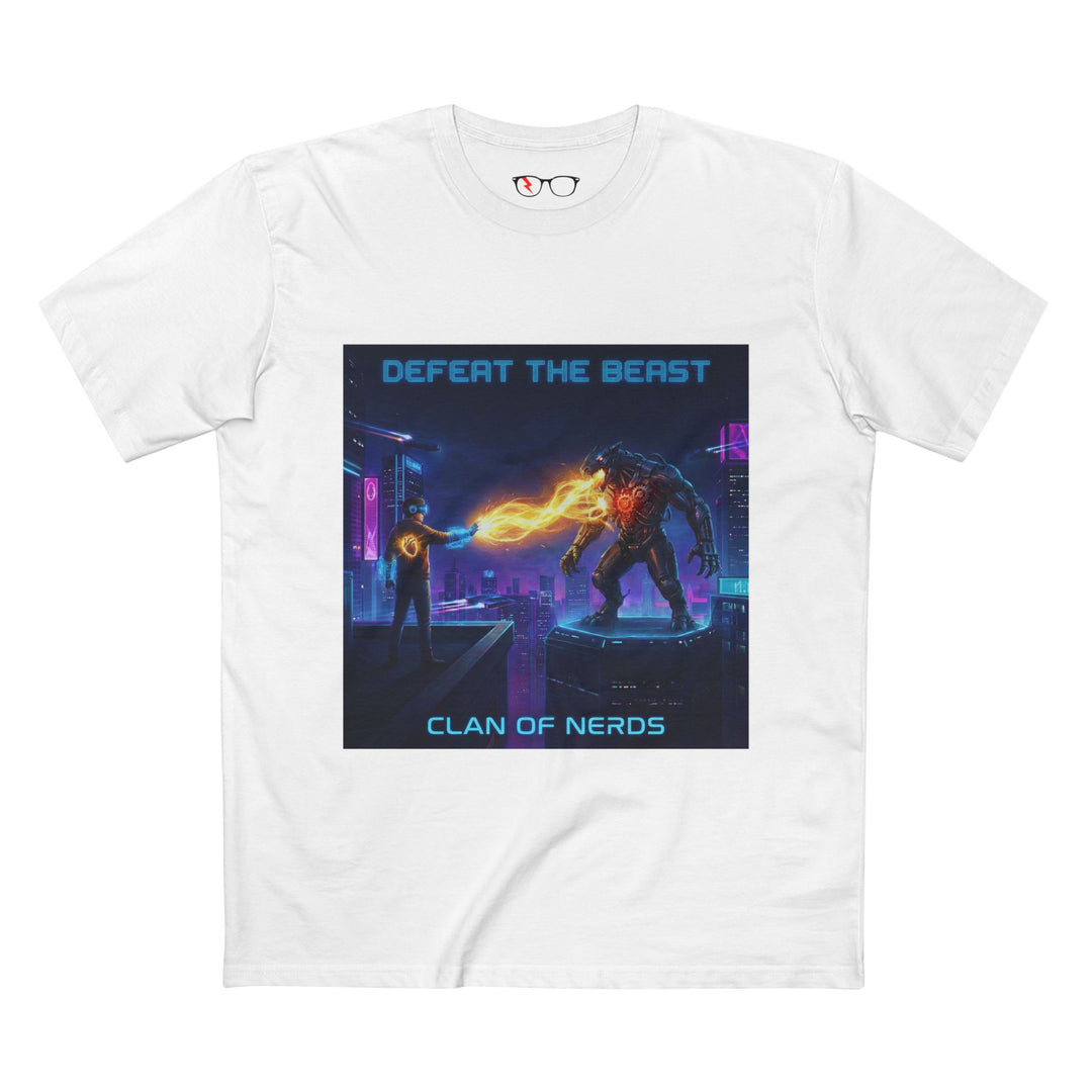 Defeat the Beast Tee in White