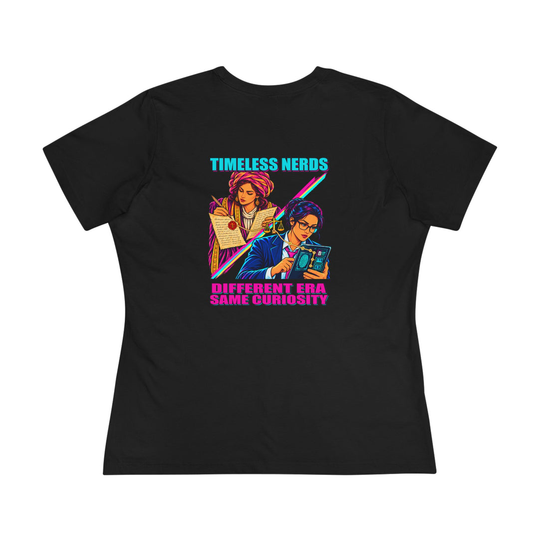 Timeless Nerds Law &amp; Justice Women’s Tee by Clan of Nerds