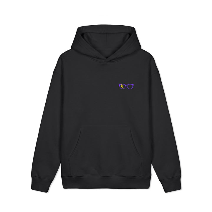 Purple/Yellow Glasses Men’s Hoodie by Clan of Nerds