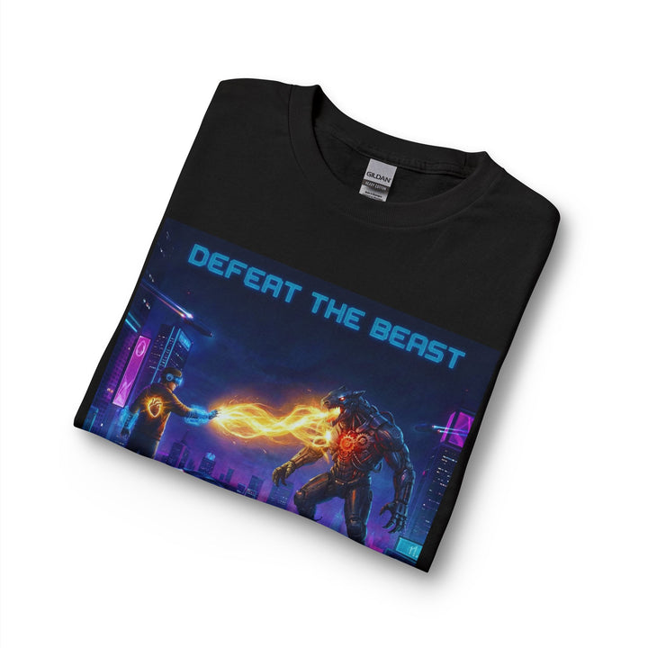 Defeat the Beast Long Sleeve Tee by Clan of Nerds