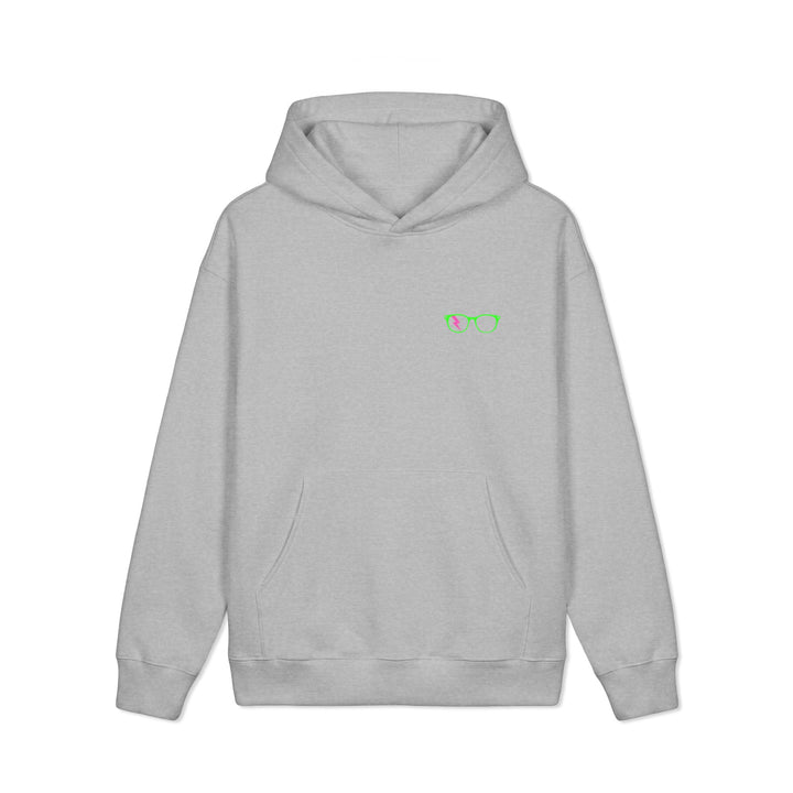 Green/Pink Glasses Men’s Hoodie by Clan of Nerds