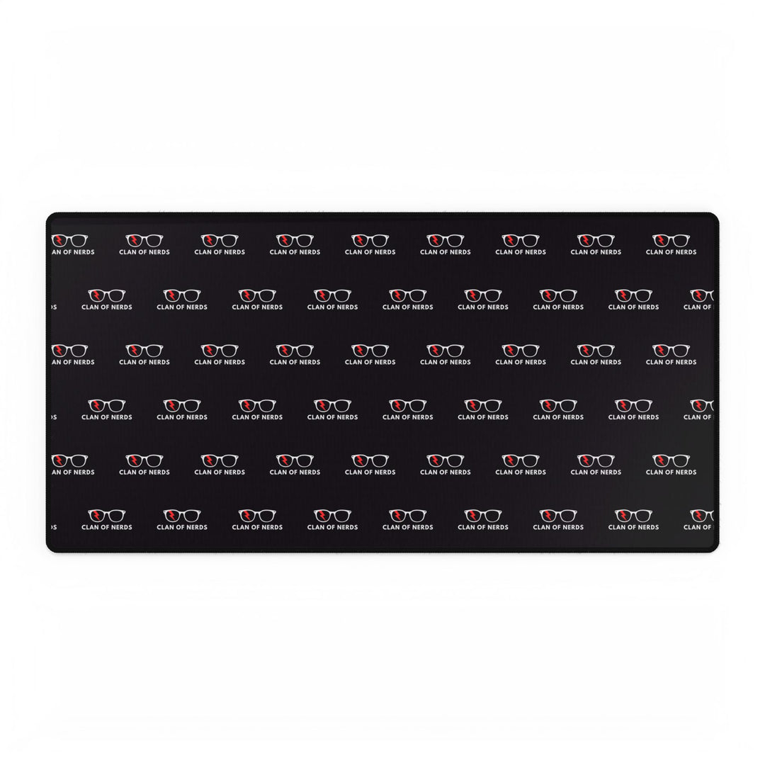 Nerd Glasses Desk Mat by Clan of Nerds