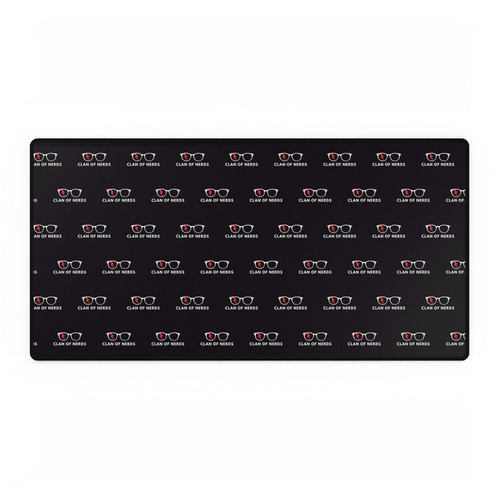 Nerd Glasses Desk Mat by Clan of Nerds