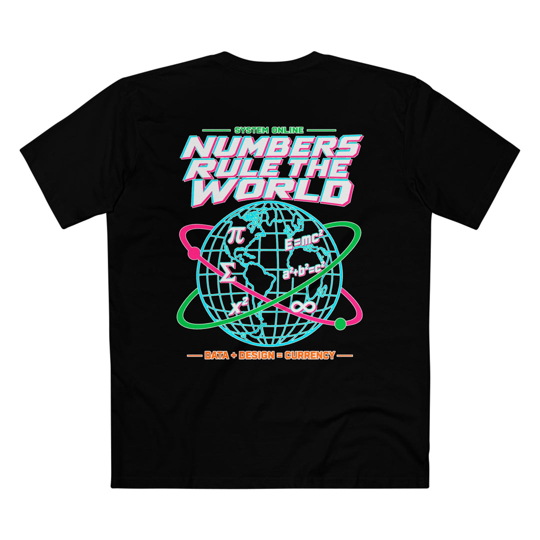 Numbers Rule the World Men’s Tee by Clan of Nerds