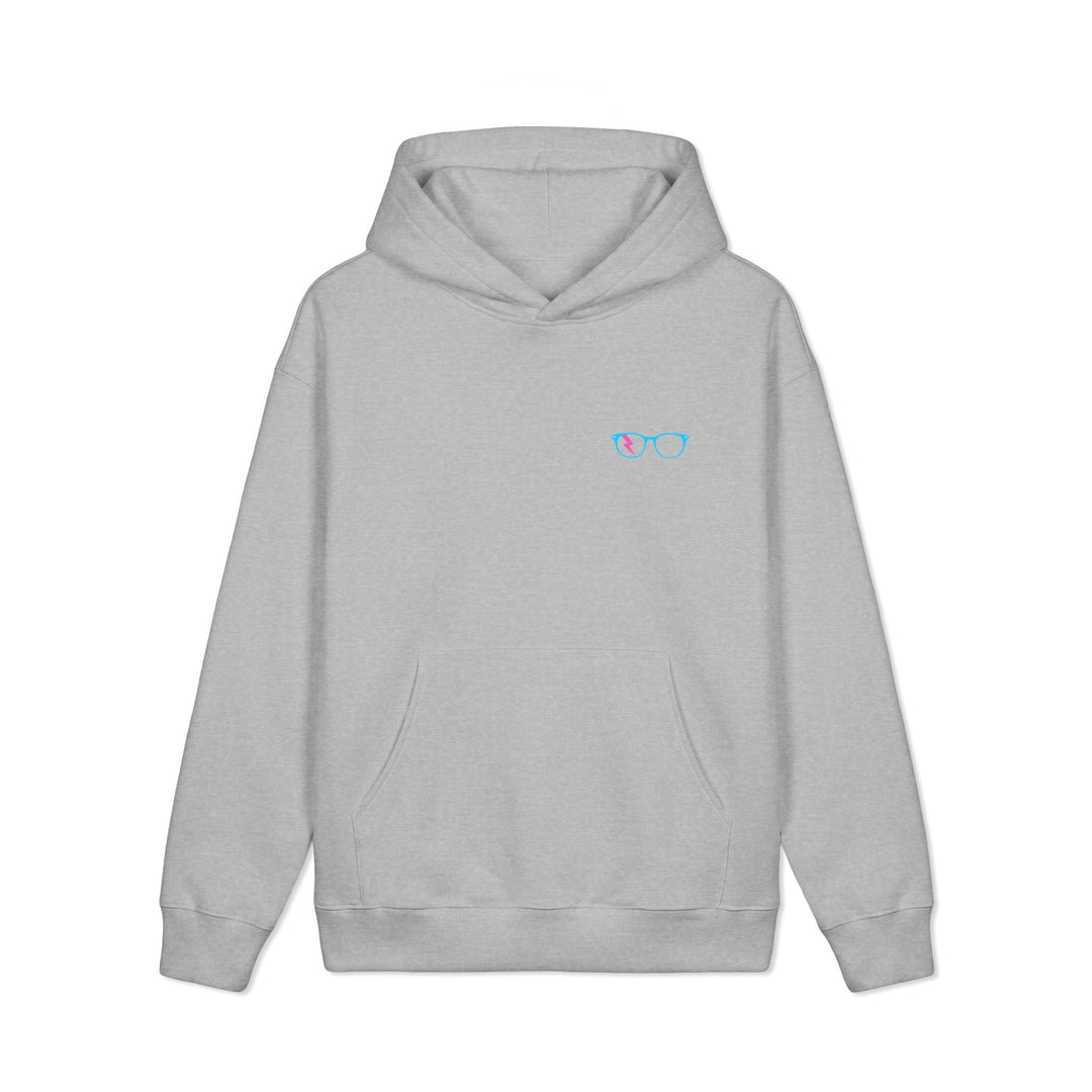 Cyan/Pink Glasses Men’s Hoodie by Clan of Nerds