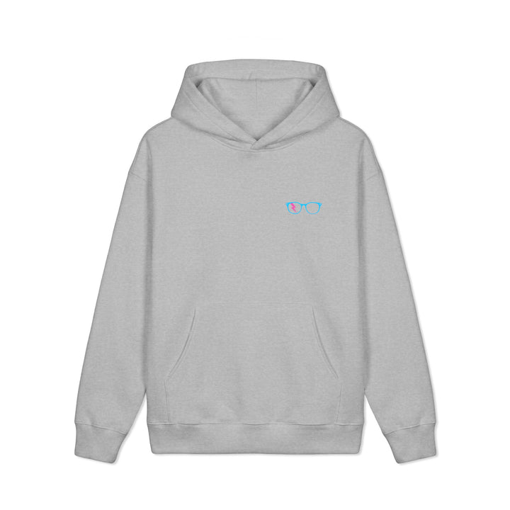 Cyan/Pink Glasses Men’s Hoodie by Clan of Nerds
