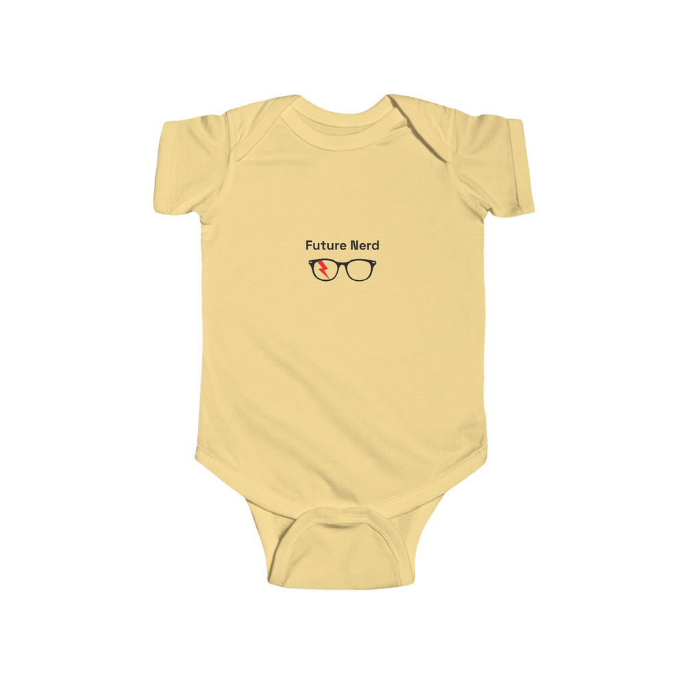 Future Nerd Infant Bodysuit in Butter
