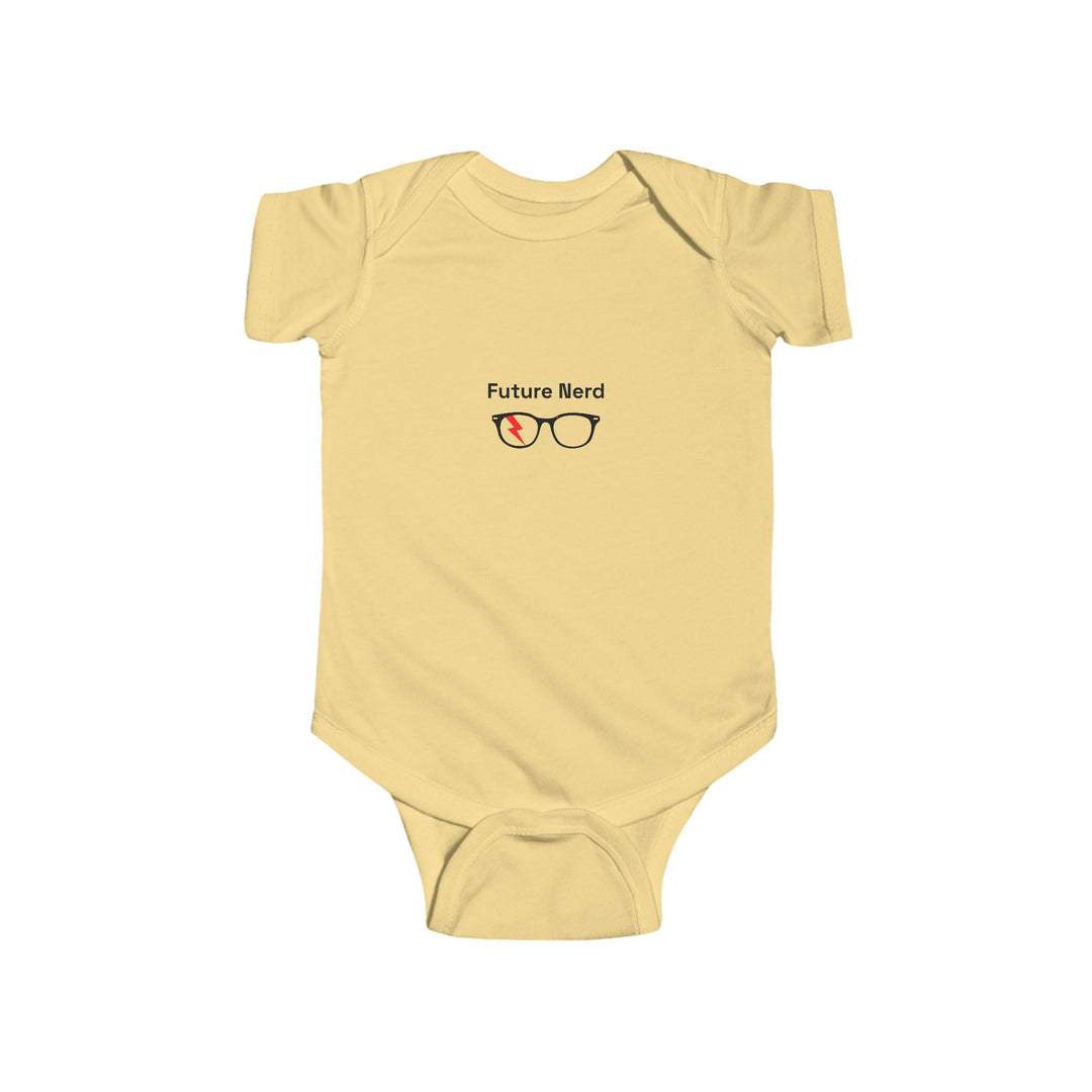 Future Nerd Infant Bodysuit in Butter