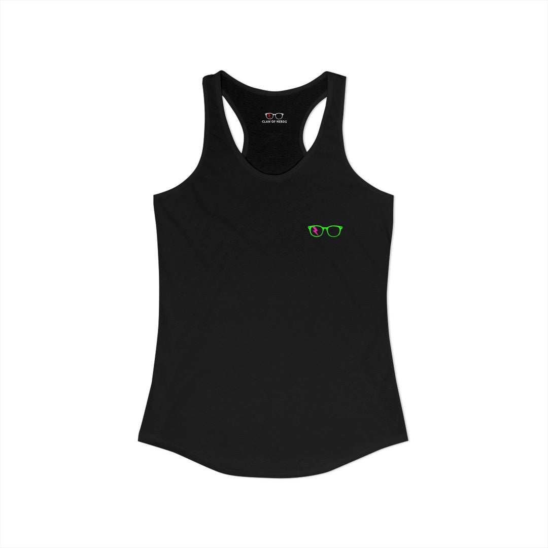 Green/Pink Glasses Women’s Tank by Clan of Nerds