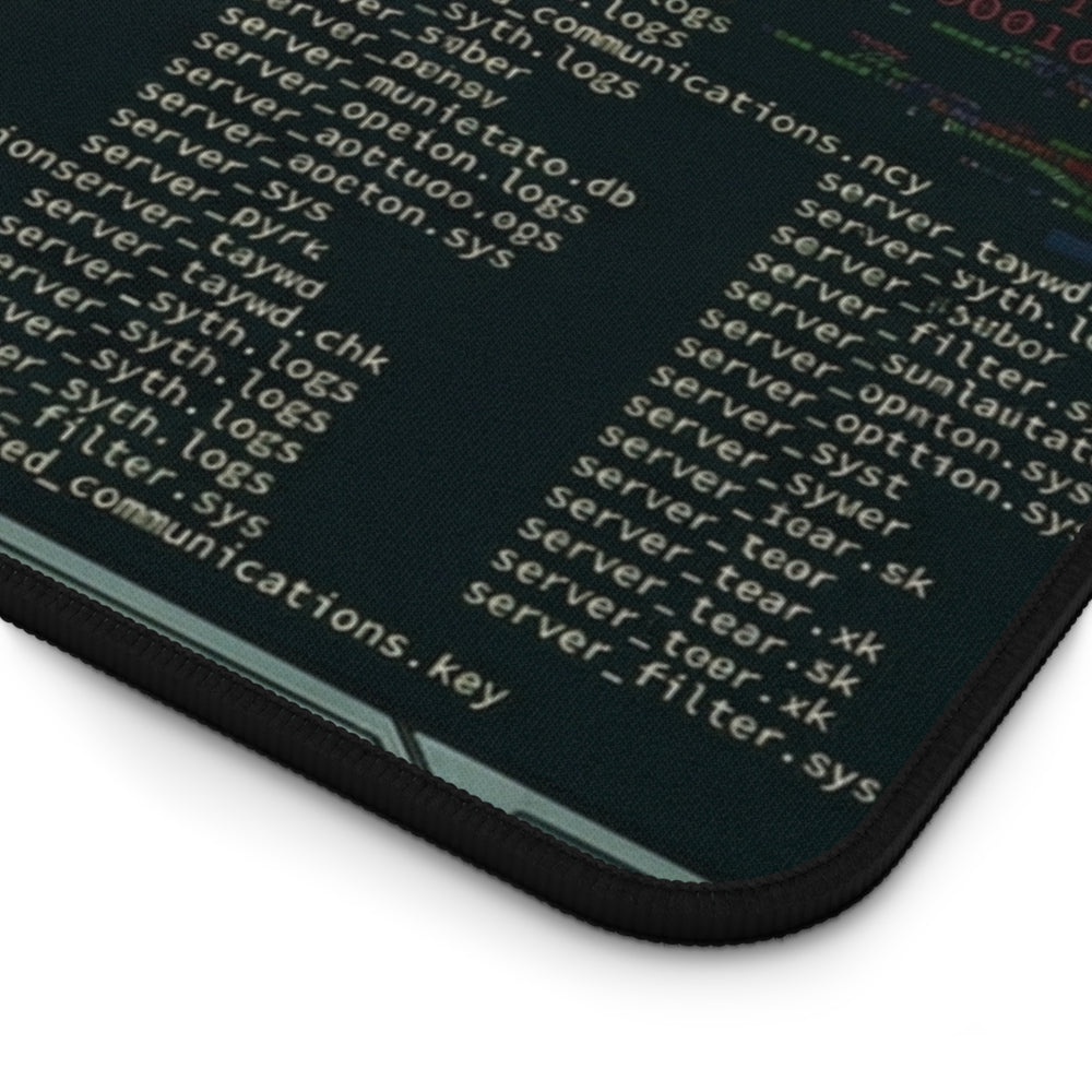 Propaganda Hacker Desk Mat by Clan of Nerds