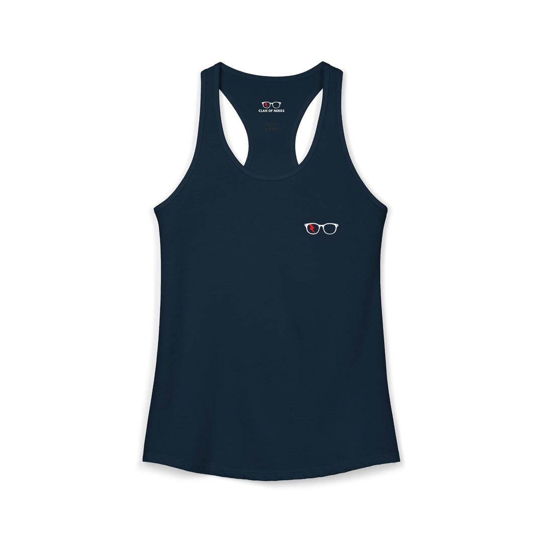 Classic Glasses Women’s Tank in Solid Midnight Navy