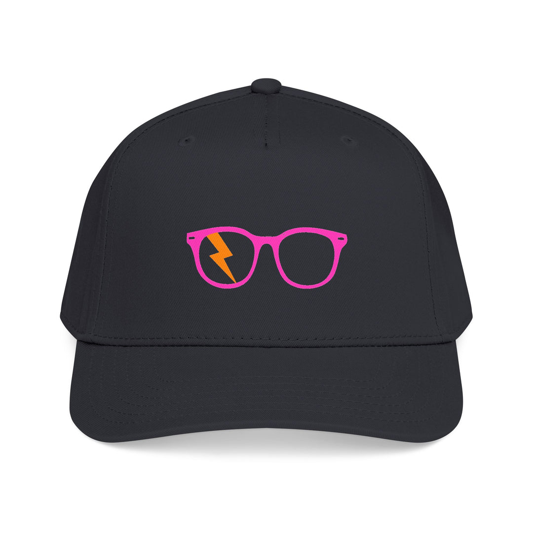 Pink/Orange Glasses Cap in Black