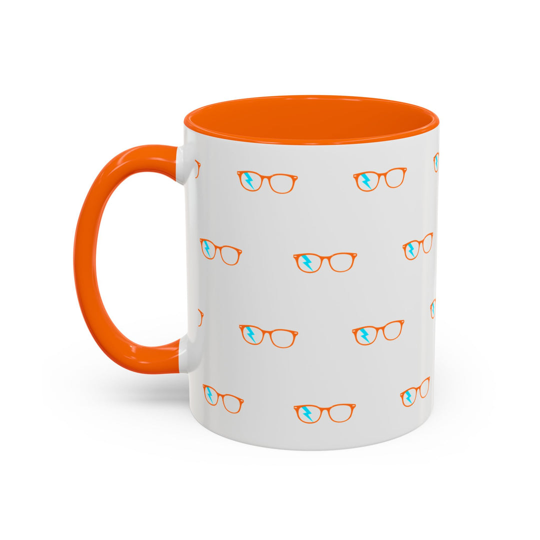 Scholar Glasses Accent Mug by Clan of Nerds
