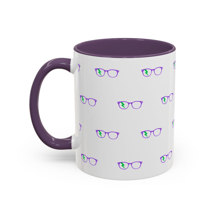 Philosopher Glasses Accent Mug by Clan of Nerds