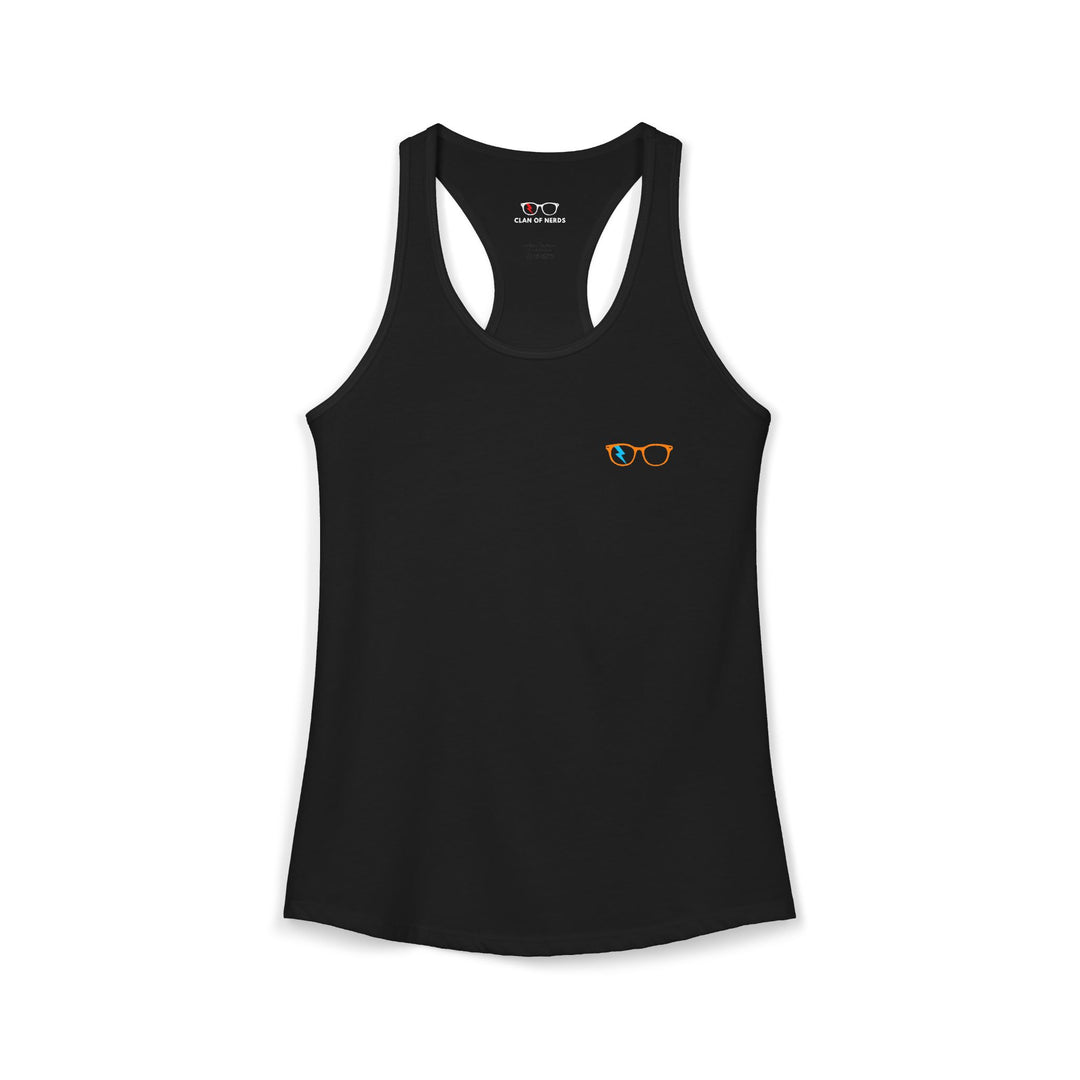 Orange/Cyan Glasses Women’s Tank by Clan of Nerds