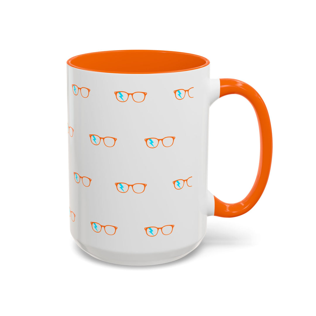Scholar Glasses Accent Mug by Clan of Nerds