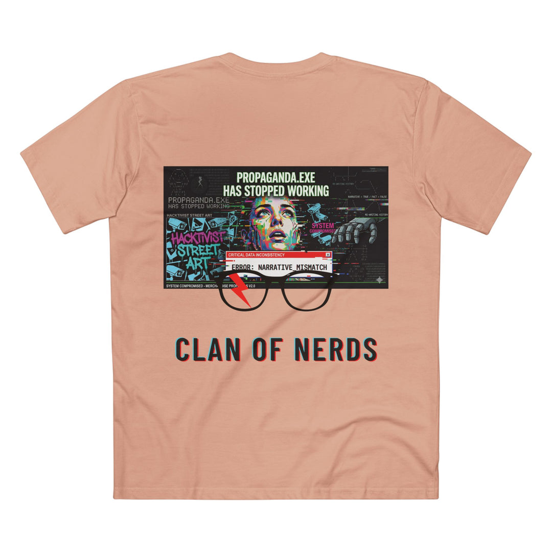 Propaganda Hacker Graphic Tee by Clan of Nerds