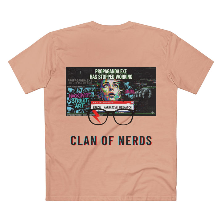 Propaganda Hacker Graphic Tee by Clan of Nerds