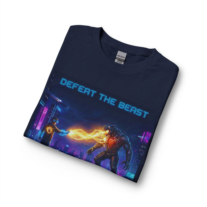 Defeat the Beast Long Sleeve Tee by Clan of Nerds