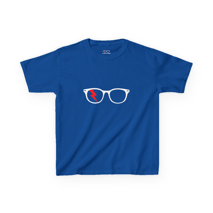 Classic Glasses Kids Tee in Royal