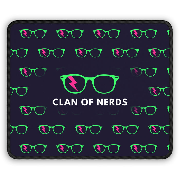 GREEN/PINK GLASSES PATTERN - MOUSE PAD
