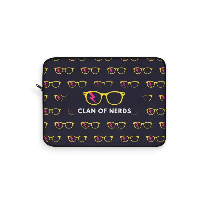 YELLOW/PINK GLASSES PATTERN - LAPTOP SLEEVE
