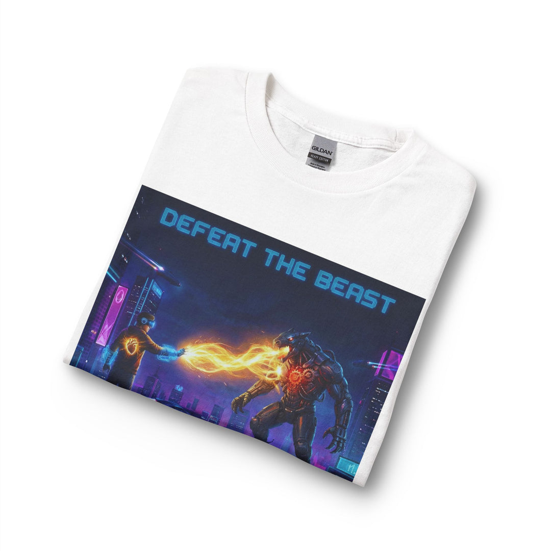 Defeat the Beast Long Sleeve Tee by Clan of Nerds