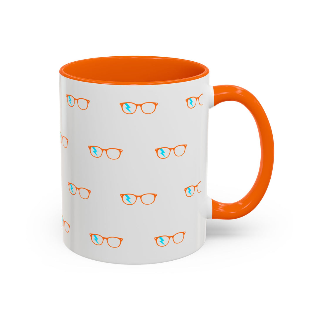 Scholar Glasses Accent Mug by Clan of Nerds