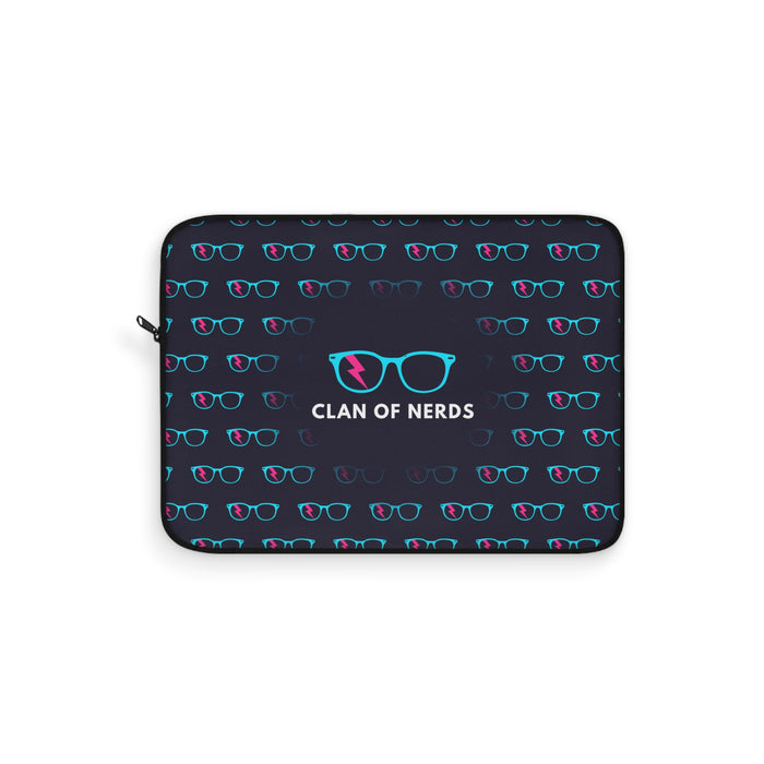 CYAN/PINK GLASSES PATTERN - LAPTOP SLEEVE