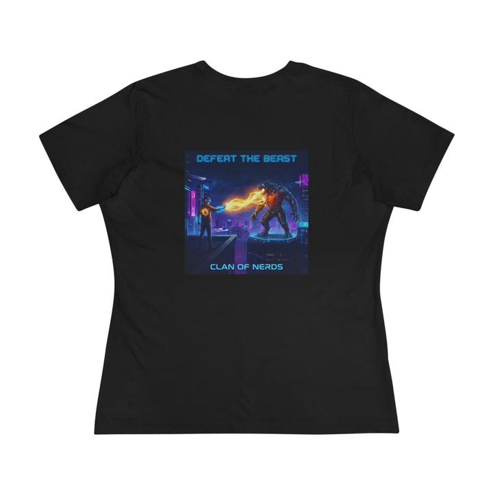 Defeat the Beast Women’s Tee by Clan of Nerds