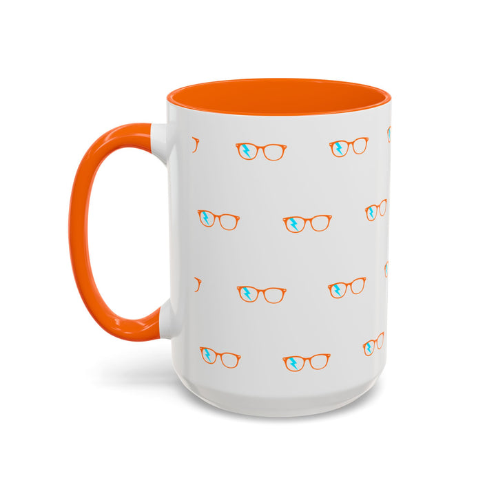 Scholar Glasses Accent Mug by Clan of Nerds