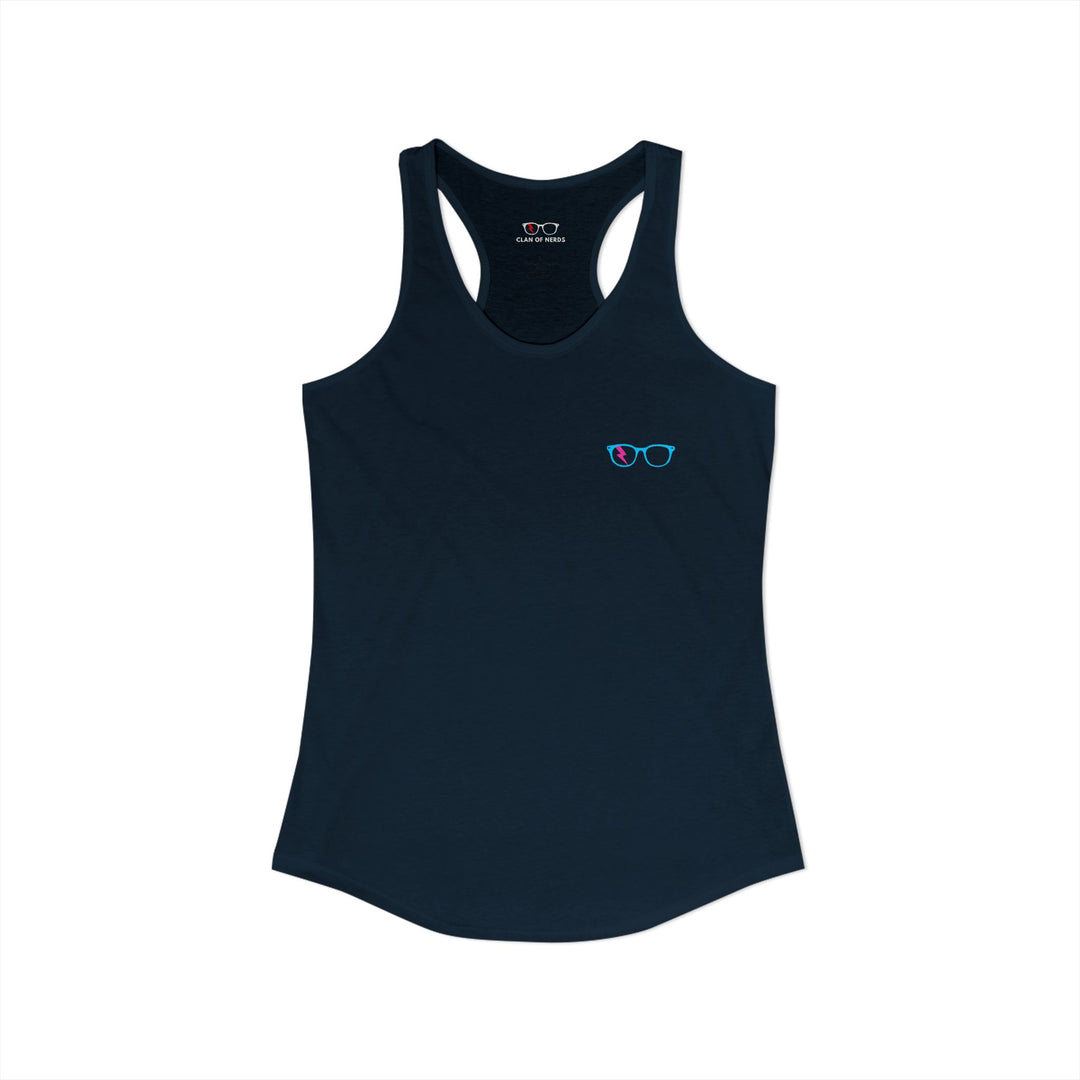 Cyan/Pink Glasses Women’s Tank by Clan of Nerds