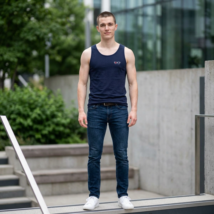 Clan Logo Men’s Tank in Navy