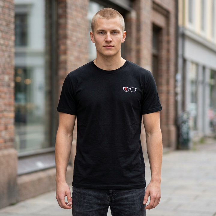 Classic Glasses Men’s Tee in Black