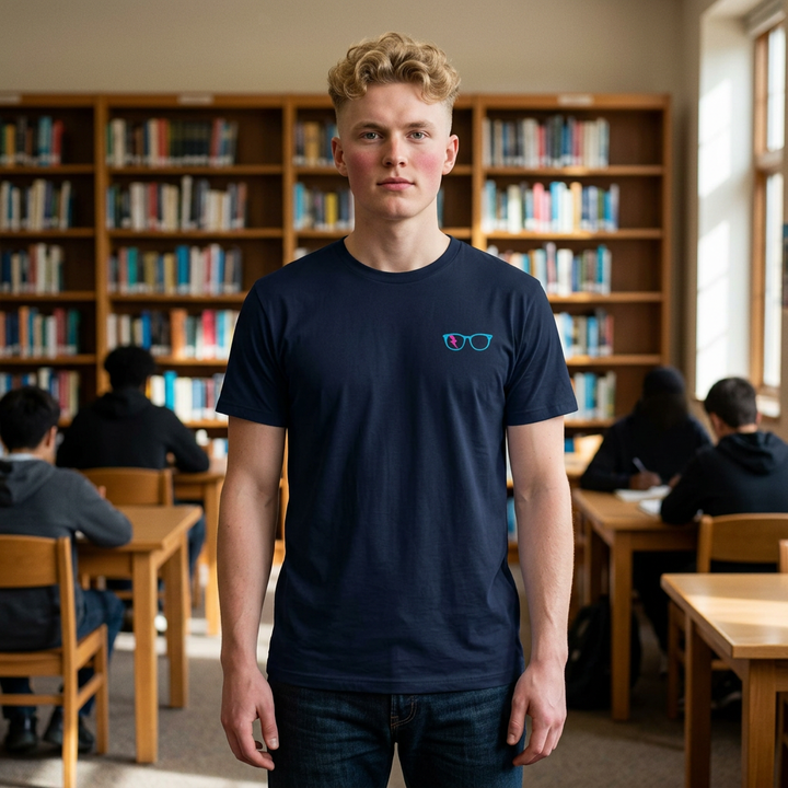 Numbers Rule the World Men’s Tee in Navy