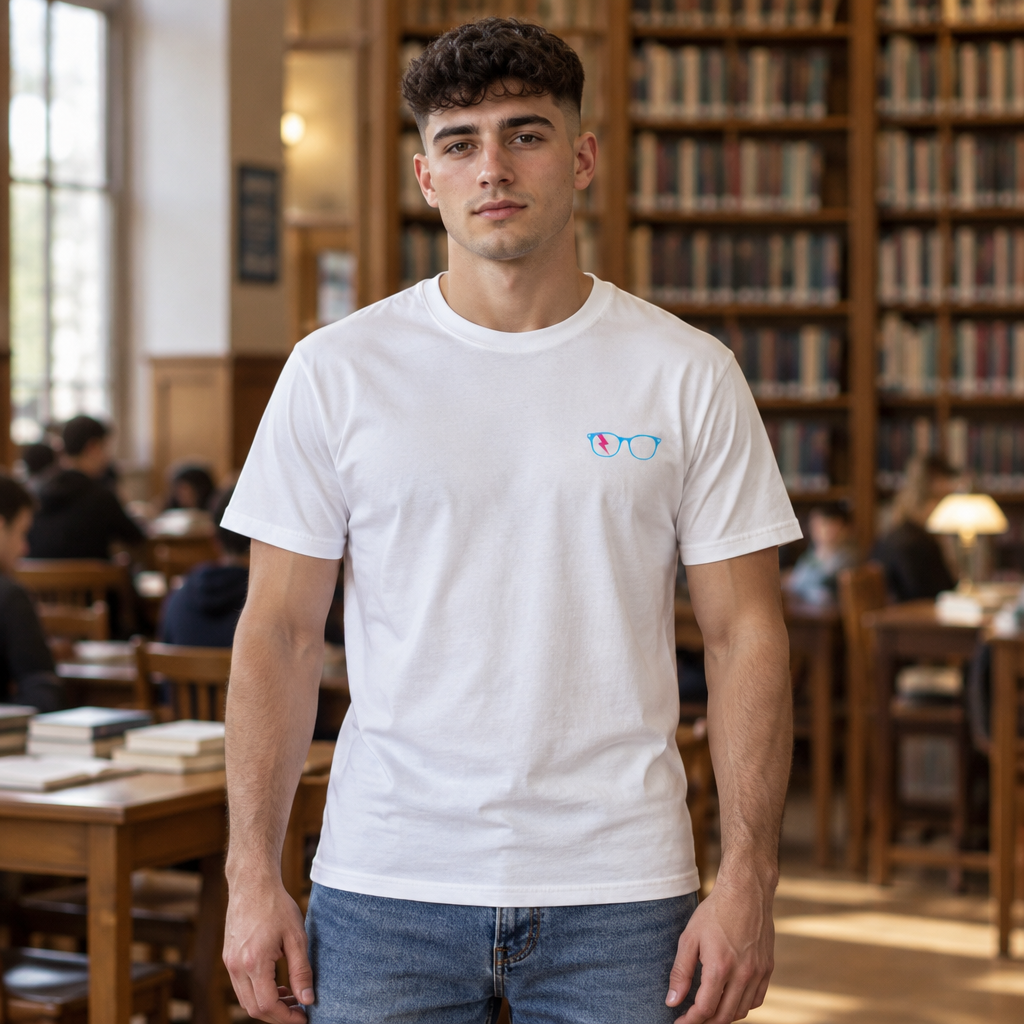 Timeless Nerds Business & Finance Men’s Tee in White