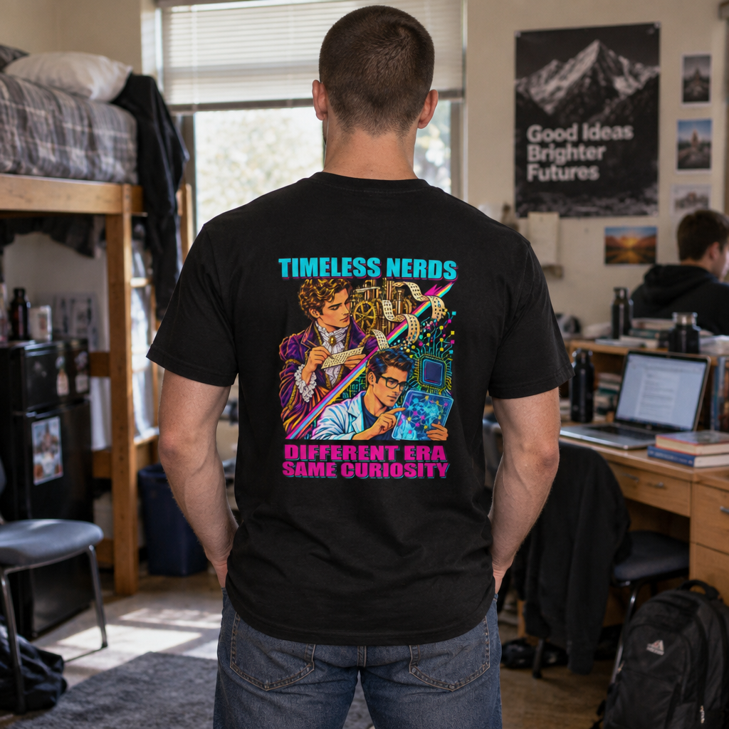 Timeless Nerds Data &amp; Tech Men’s Tee in Black