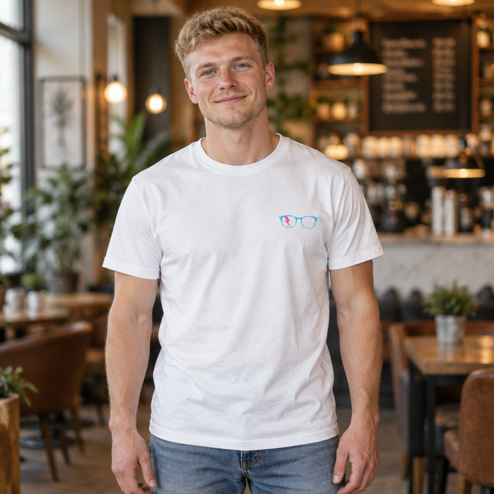 Timeless Nerds Data &amp; Tech Men’s Tee in White