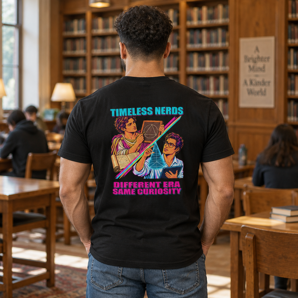 Timeless Nerds Education Men’s Tee in Black