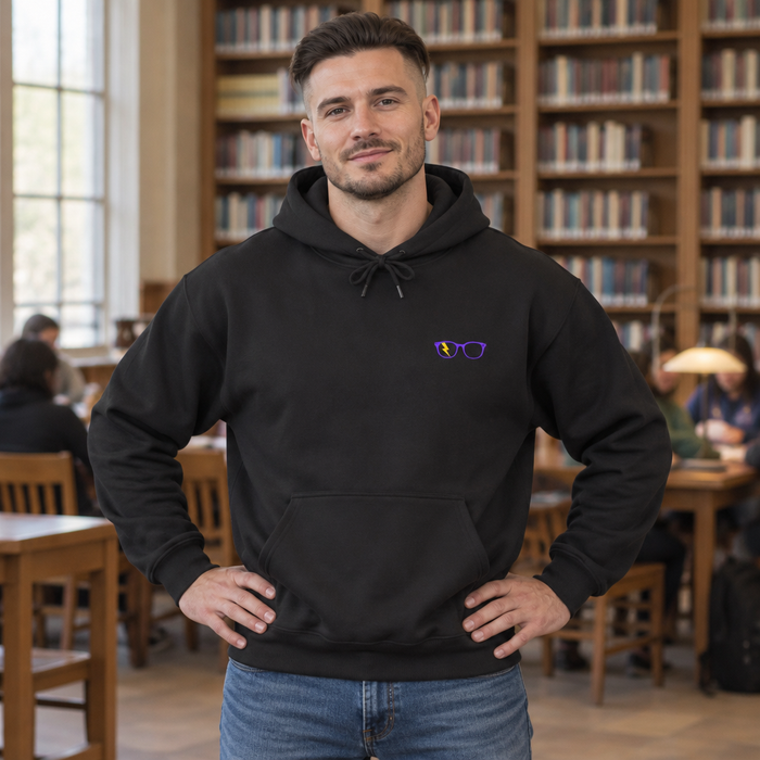 PURPLE/YELLOW GLASSES - MEN'S HOODIE